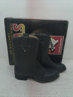 New Kids Gray Texas Brand Cowboy Boots. 3205 2 D. 23-128