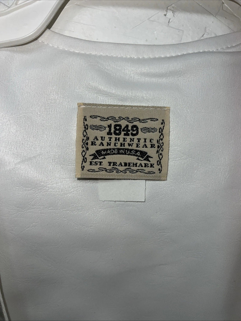 New Women’s 1849 Authentic Ranchwear White Show Vest XXXL WW-45