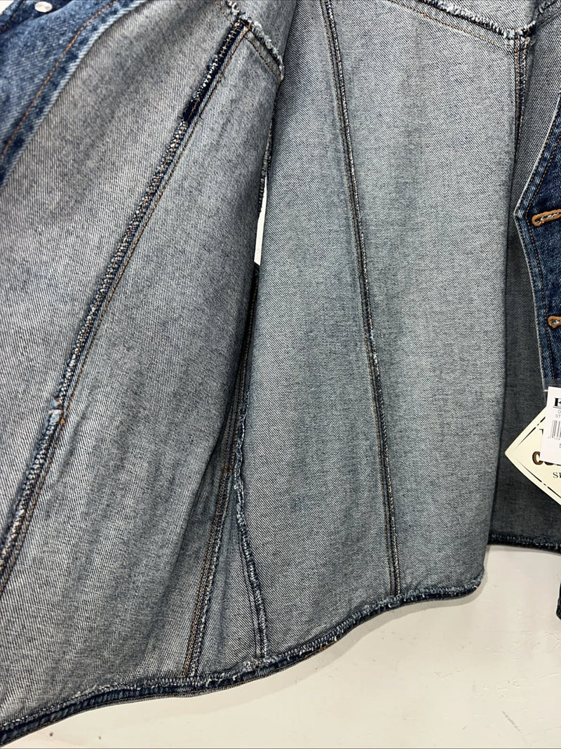New Mens ELY Cattleman Jean Jacket Tank top Large #241104 QQ-11