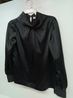 New Women’s Black Fire Islander Long Sleeve Shirt M #17463 3B-23