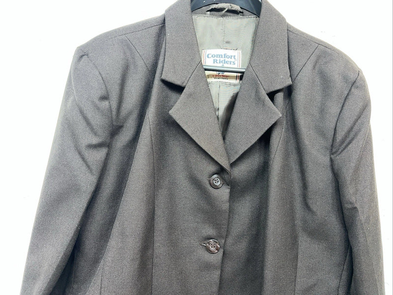 New Women’s Comfort Riders Brown Hunt Meister Riding Coat 16L #23-31000 R-604