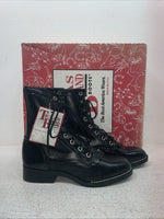 New Youth Black Lace Up Texas Brand Cowboy Boots. B 1350 5 D. 2-117