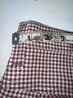 New Vintage Red And White Checkered Lee Polyester Pants #2600362 SS-74