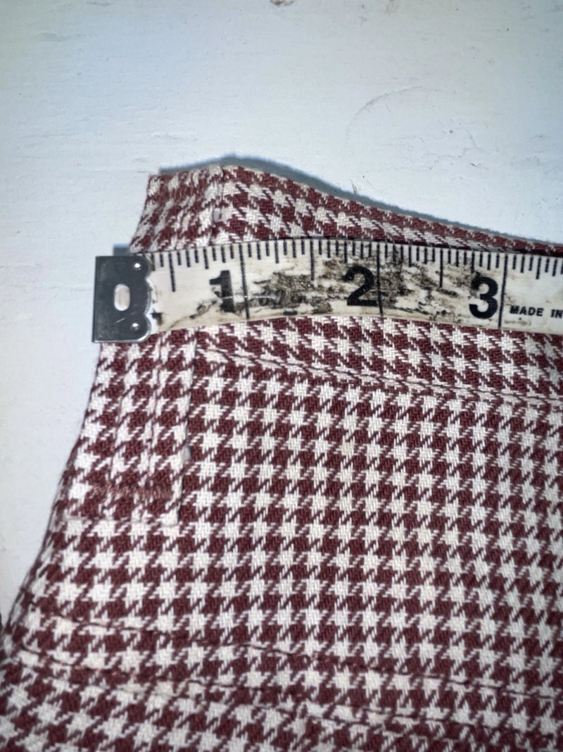 New Vintage Red And White Checkered Lee Polyester Pants #2600362 SS-74