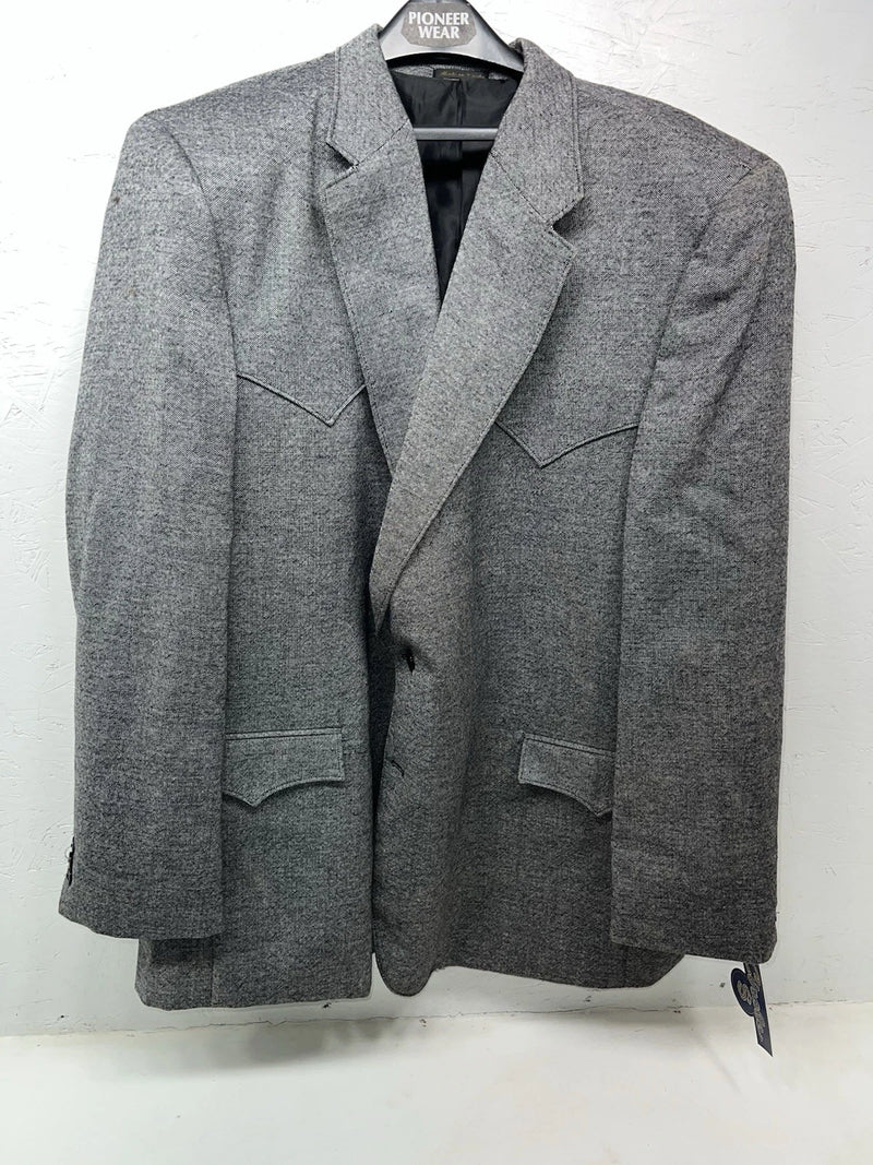 New Men’s Circle S Gray Suit Jacket 56L #24244 CC-604
