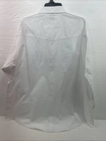 New Men’s ELY Cattleman White Long Sleeve Pearl Snap 3XL E-20