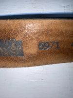 New Brown Genuine Leather Chambers Tooled 34” Belt #6971 JJ-61