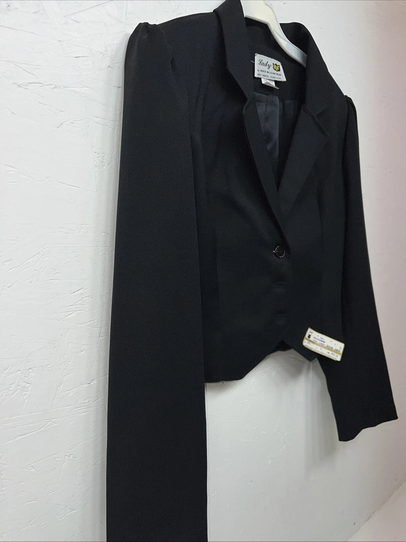 New Lady DJ Women’s Black Short Jacket #7911 Size 8 QQ-16