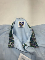 New Women’s Blue RHC Short Sleeve English Shirt. 32 68201-301 G-38