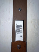 New Brown Genuine Leather Nocona Silver Pendant 40” Belt #N3431502 Z-102