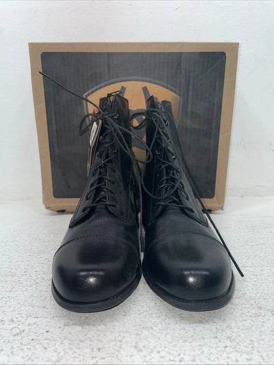 New Kids Black Lace Up Ariat Cowboy Boots. 50105 5 M. 22-83