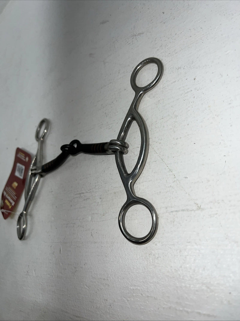 New Tough 1 5” SS/SI Gag Snaffle Copper Lined Bit #25096 U-5 