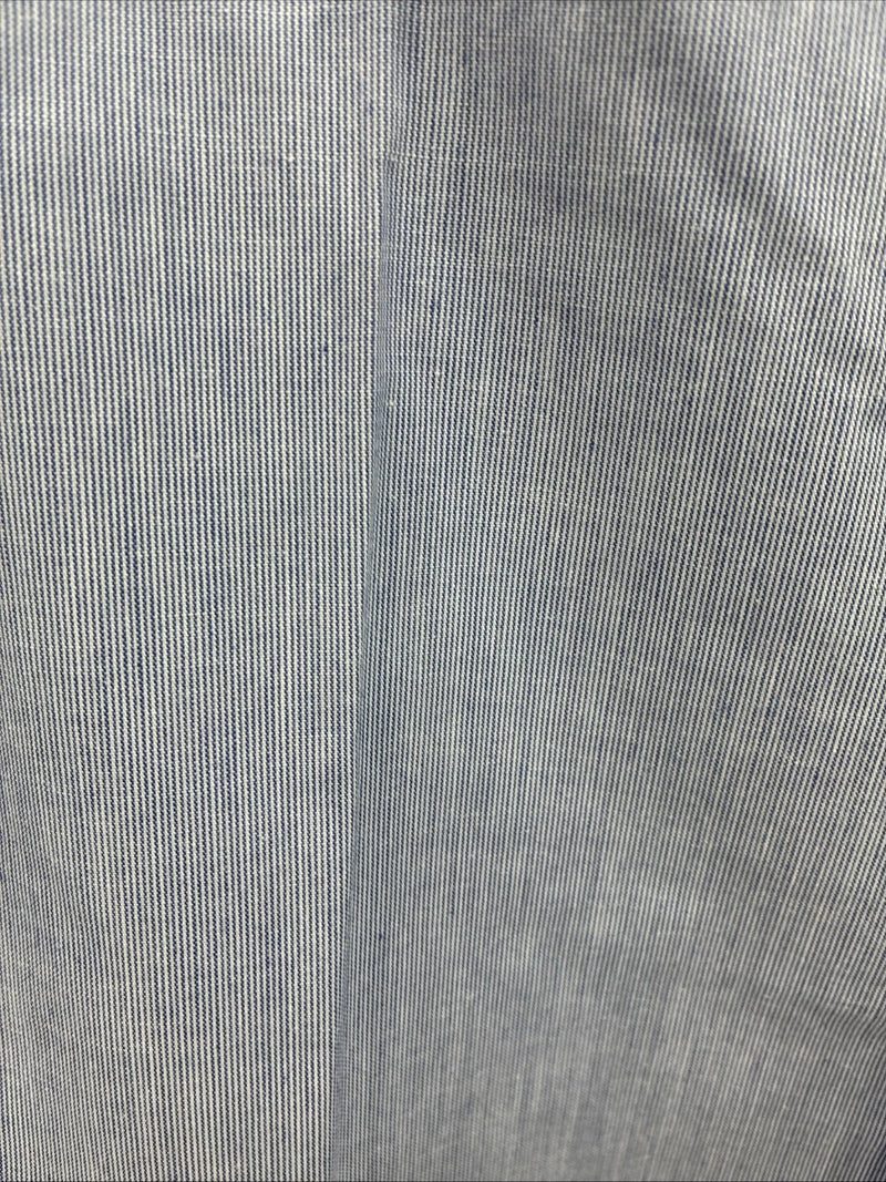 New Men’s Circle S Blue White Long Sleeve Button Up 15 X 34 Medium T-41
