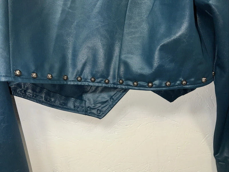 New Women’s Turquoise 1849 Authentic Ranchwear Show Jacket Large #2734 UU-18
