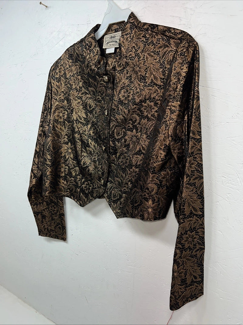 New Women’s Gold 1849 Authentic Ranchwear Western Show Jacket L #2750 UU-50