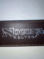 New Brown Genuine Leather Nocona Weaved 32” Belt #N2479002 JJ-35