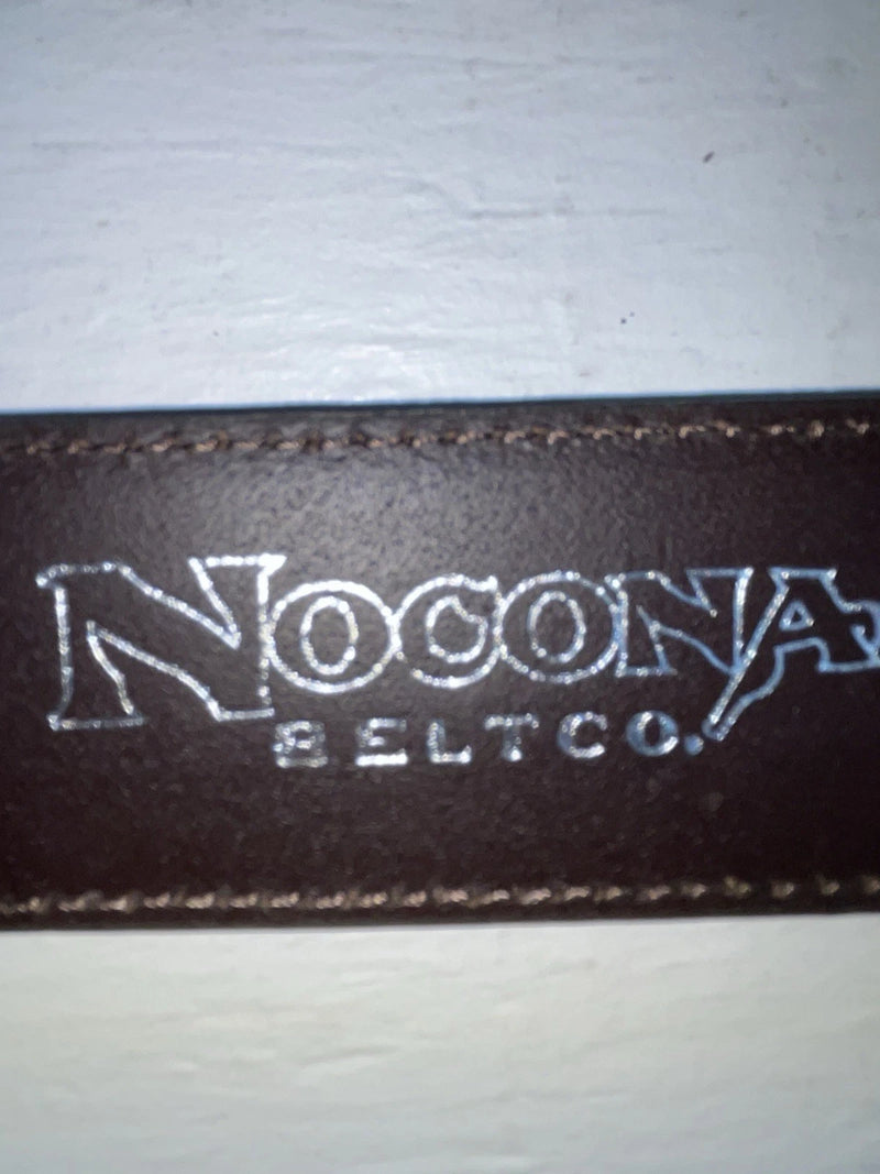New Brown Genuine Leather Nocona Weaved 32” Belt #N2479002 JJ-35