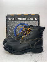 New Men’s Black Lace Up Acme Cowboy Boots. 9083 13 E W. 10-51