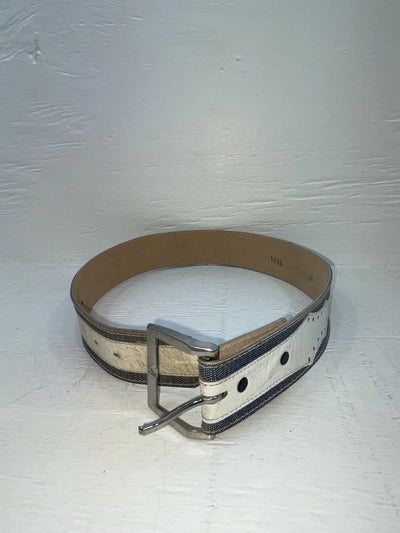 New Blue Genuine Leather 26” Belt #7330 JJ-96