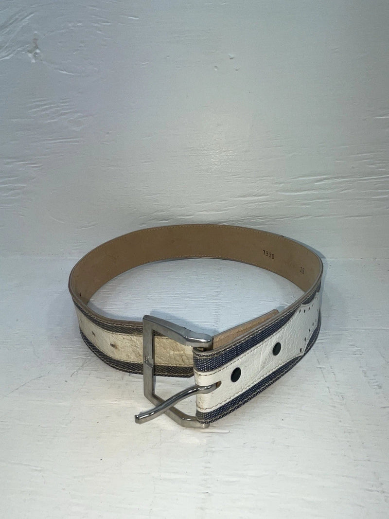 New Blue Genuine Leather 26” Belt #7330 JJ-96