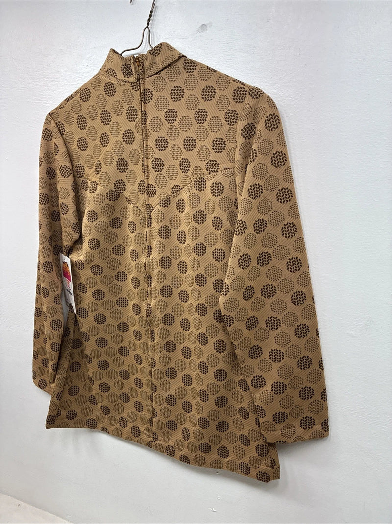 New Women’s Miller Tan Design Long Sleeve Zip Up Medium TT-106
