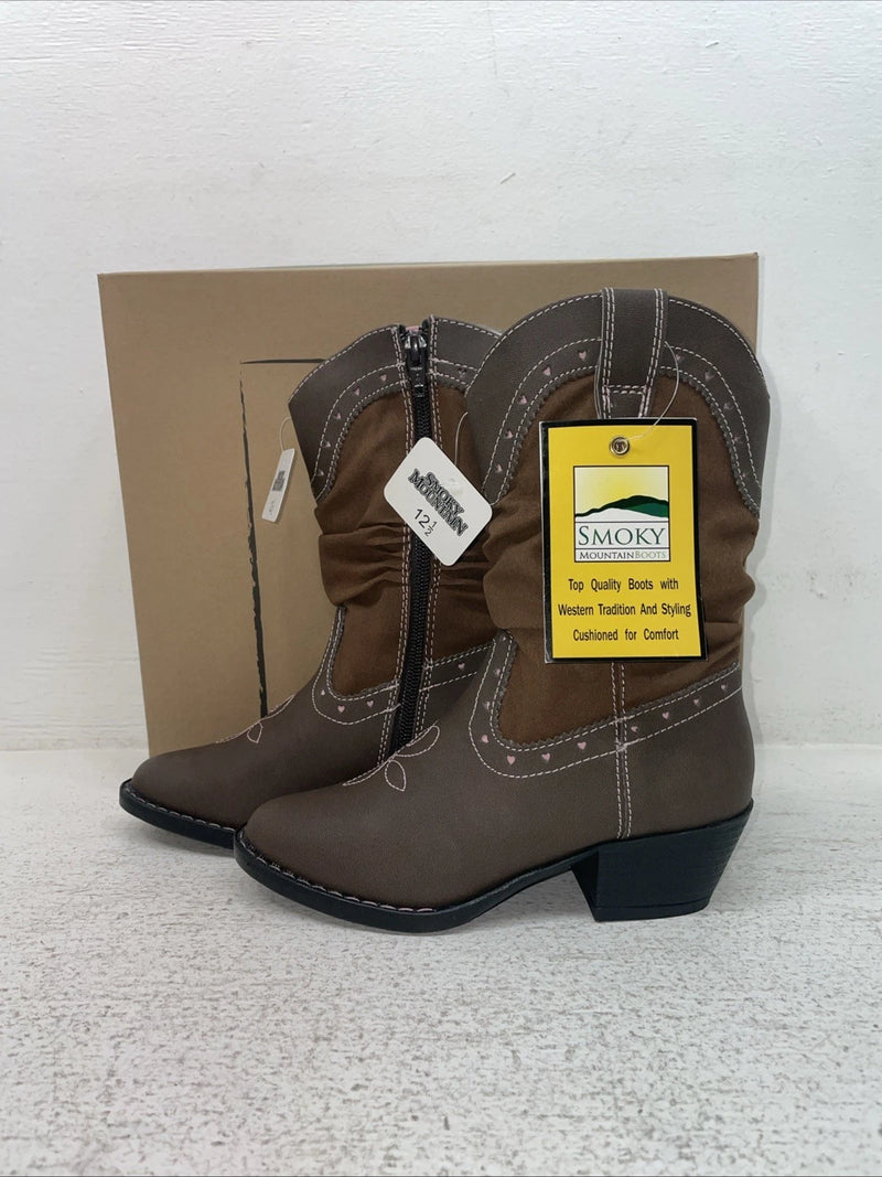 New Kids Brown Smoky Mountain Cowboy Boots. 1122 C 12.5 12 1/2. 23-11