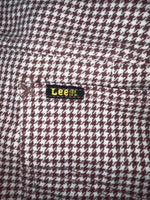 New Vintage Red And White Checkered Lee Polyester Pants #2600362 SS-74