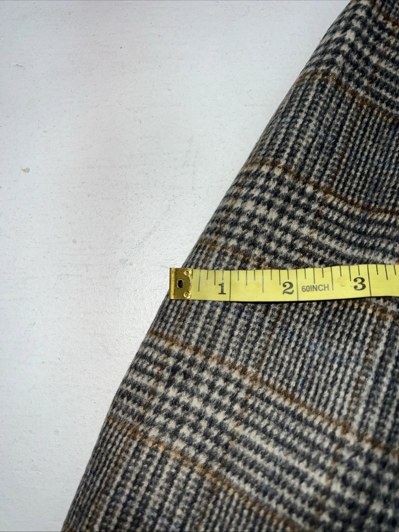 New Men’s HbarC California Ranchwear Grey Plaid Suit Jacket 42R #14753 AA-605