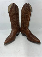New Women’s Brown J. Chisholm Cowboy Boots. D 874 6.5 6 1/2 M. 19-122