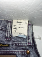 New Women’s Purple Wrangler Cowboy Cut Pro Rodeo Denim Jeans. 5x36 O-8