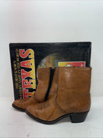 New Men’s Brown Texas Brand Cowboy Boots. M  354 10 D. 6-55