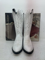 New Women’s White Kenny Roger’s Cowboy Boots. 50507 9.5 9 1/2 D. 5-37 