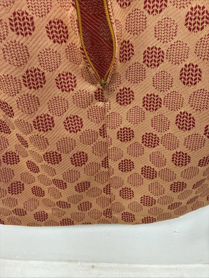 New Women’s Panhandle Slim Tan Red Long Sleeve Half Zip Shirt Size 18 TT-90