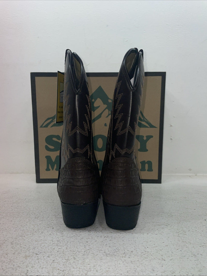 New Youth Brown Smoky Mountain Cowboy Boots. 1073 Y 5.5 5 1/2. 2-132