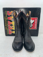 New Men’s Black Texas Brand Cowboy Boots. 5300 8 E E. 3-123