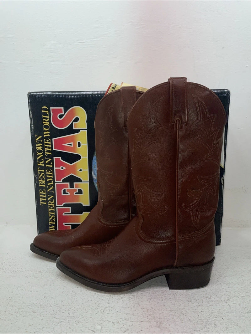 New Men’s Brown Texas Brand Cowboy Boots. 7864 8 D. 1-94