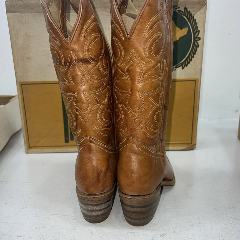 New Woman’s Brown Texas Brand Cowboy Boots. L244 5.5 5 1/2 M. 20-51