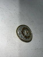 New Women’s Montana Silversmiths Gold Silver “P” Belt Buckle. 5000P A-105