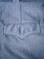 New Vintage Blue Circle S Polyester Pants #BF85 SS-5