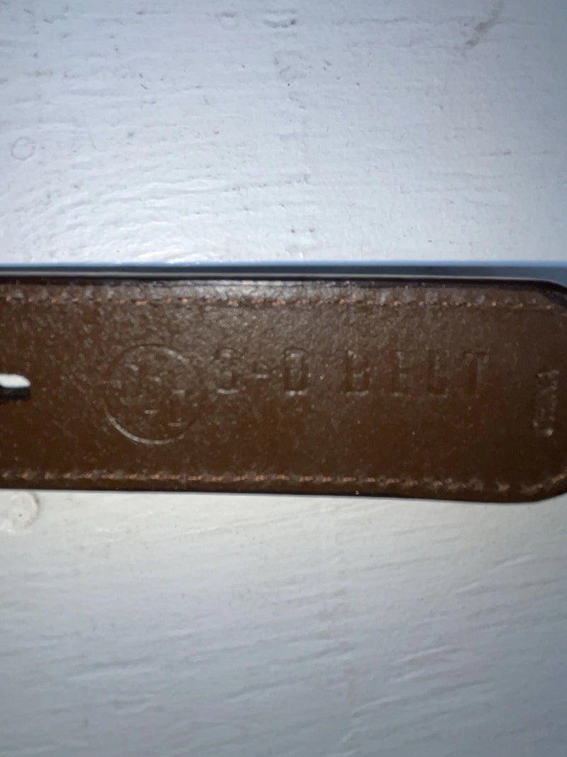 New Brown Genuine Leather 3D Weaved And Silver Pendent 20” Belt #3502 NN-86