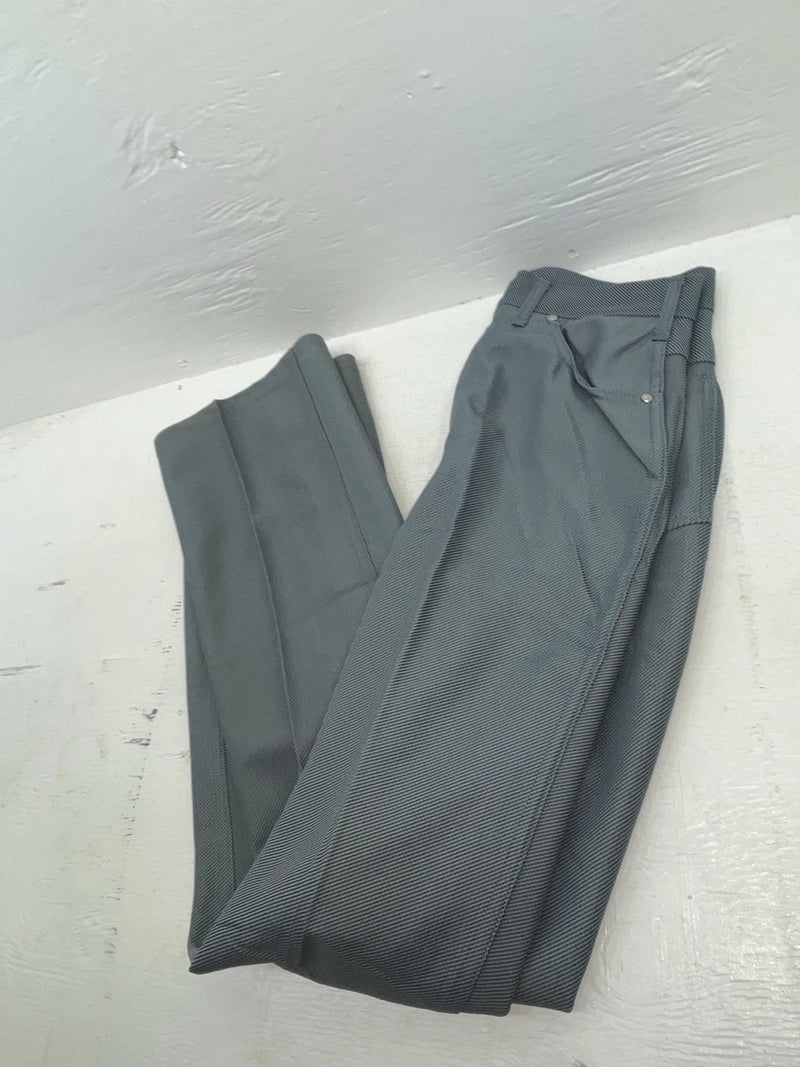 New Vintage Gray Speckled Miller Polyester Pants #2624 OO-74