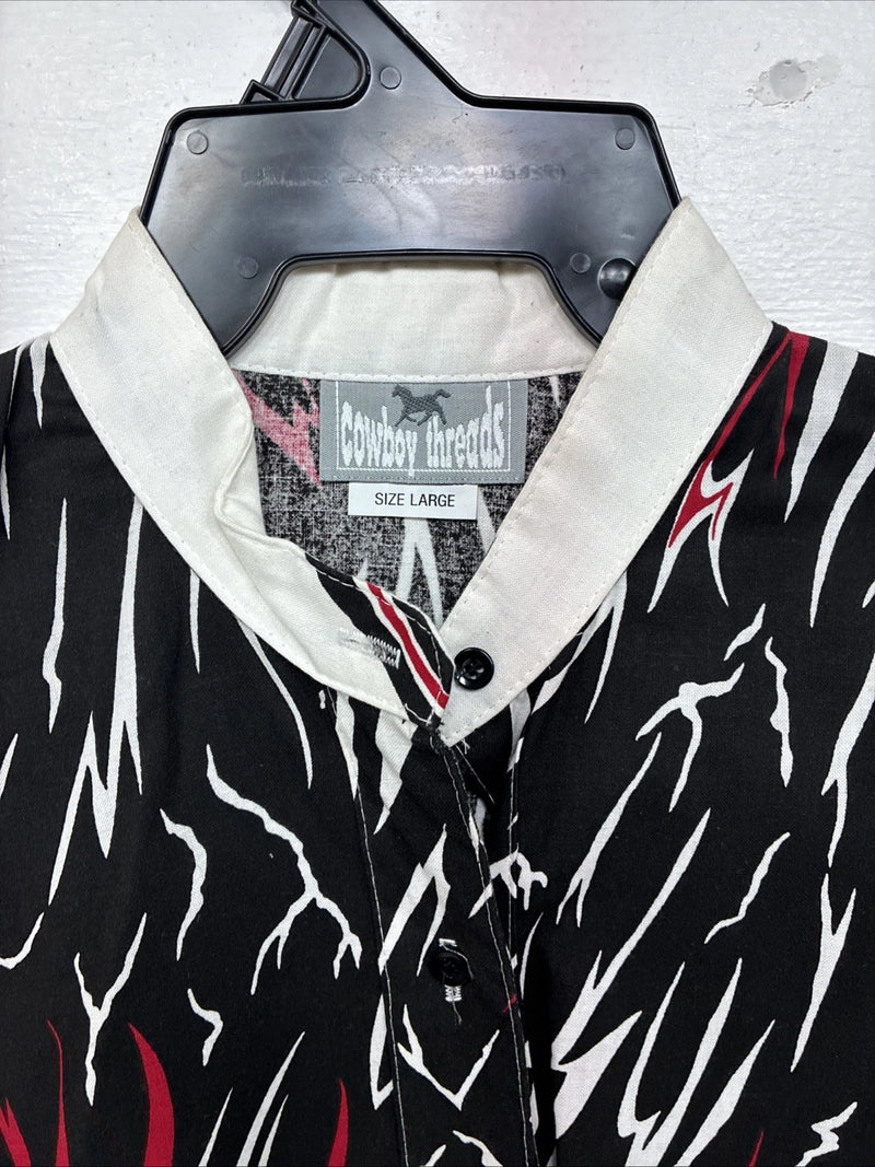 New Women’s Cowboy Threads Designed Long Sleeve Button Up Large TT-9