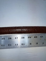 New Brown Genuine Leather Nocona Weaved 38” Belt #2410002 JJ-68