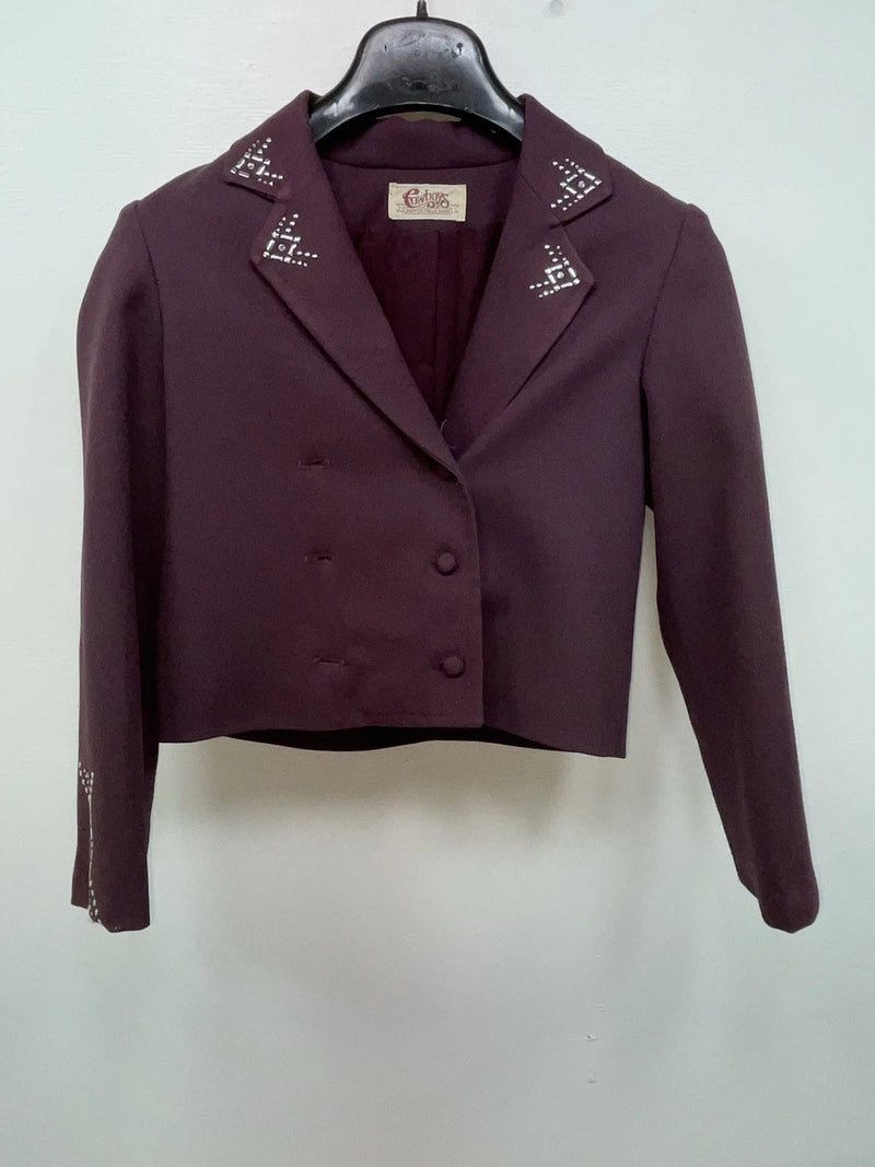 New Women’s Purple Cowboys Long Sleev Button Up Shirt S 3B-117