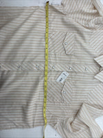 New Women’s White Horse Gold Stripe Long Sleeve Pearl Snap Large II-66