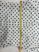 New Women’s Dickson Jenkins White Polkadot Long Sleeve Pearl Snap Size 32 KK-59