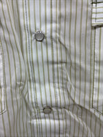 New Men’s Miller Green Stripe Long Sleeve Pearl Snap 16 X 35 Large CC-60
