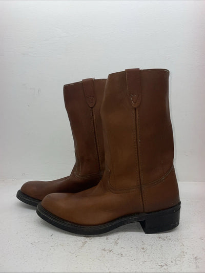 New Men’s Brown Rodeo Cowboy Boots. 9332 10.5 10 1/2 D. 7-77