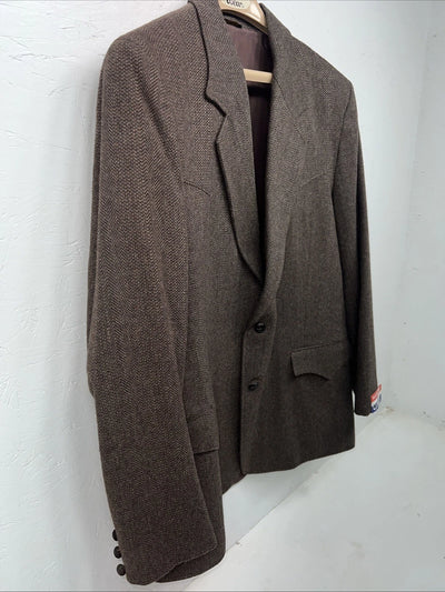 New Men’s Pioneer Wear Brown Suit Jacket 44L #12527 X-605