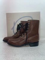 New Youth Brown Lace Up A Jama Product Cowboy Boots.  Y 5117 G 5.5 5 1/2. 2-136